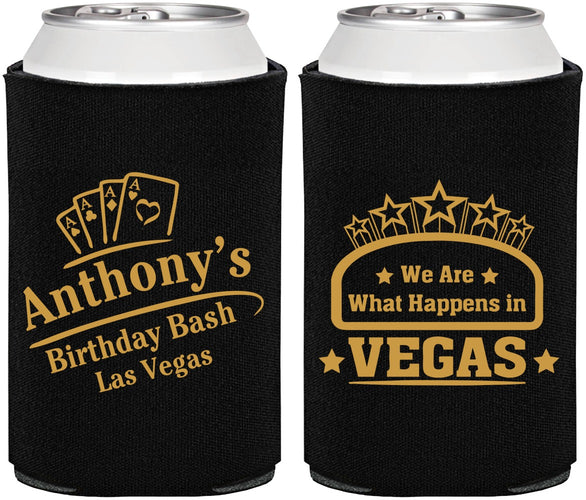 Personalized Birthday Can Coolers - Las Vegas | 20264