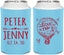 Personalized Wedding Can Coolers - Love In Air Hot Air Balloon | 210