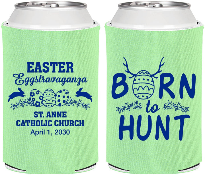 Personalized Easter Can Coolers - Born To Hunt | 210001