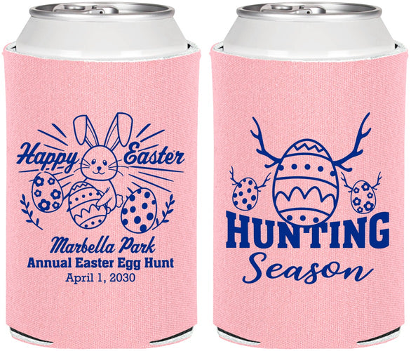 Personalized Easter Can Coolers - Bunny Egg Hunt | 210003
