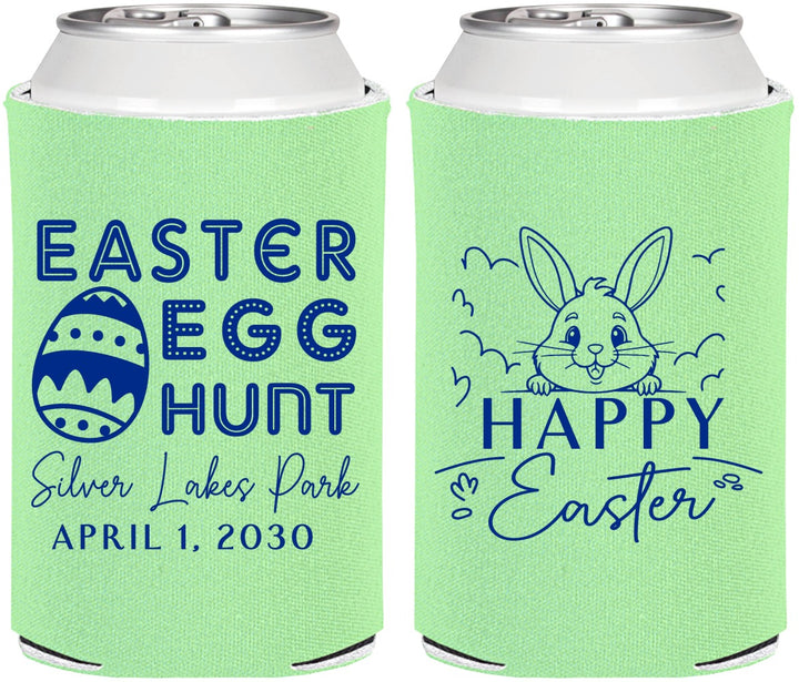 Personalized Easter Can Coolers - Egg Hunt Bunny | 210005