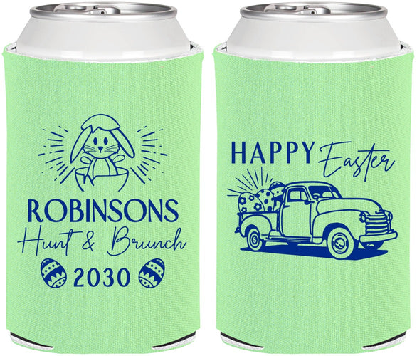 Personalized Easter Can Coolers - Hunt And Brunch Bunny | 210013