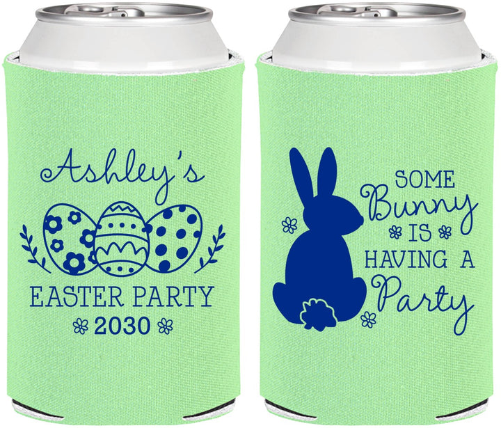 Personalized Easter Can Coolers - Bunny Eggs | 210017