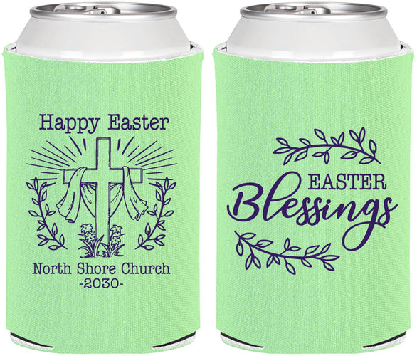 Personalized Easter Can Coolers - Blessings Church | 210020