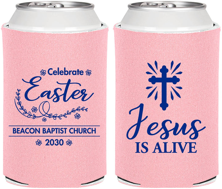 Personalized Easter Can Coolers - Jesus Is Alive | 210027