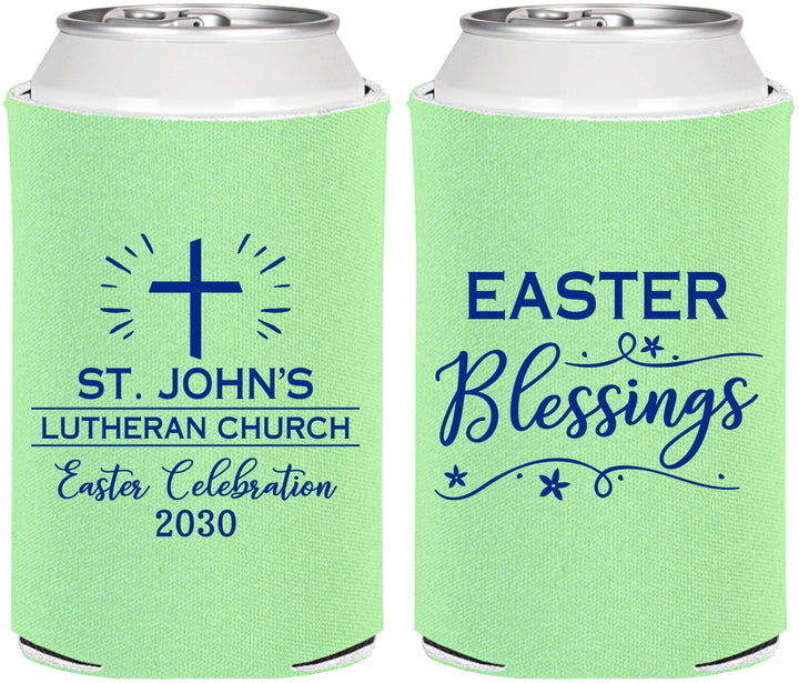 Personalized Easter Can Coolers - Easter Blessings Church | 210029