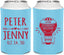 Personalized Wedding Can Coolers - Hot Air Balloon | 219