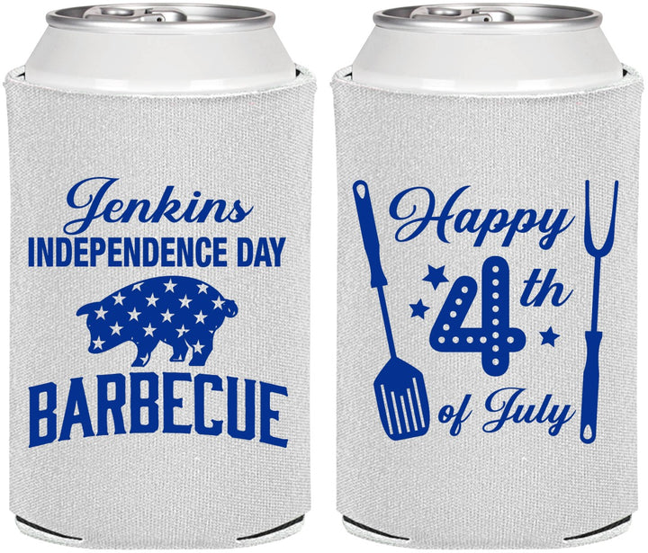 Personalized 4th Of July Can Coolers - Barbecue Bbq | 220001