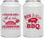 Personalized 4th Of July Can Coolers - Red White Bbq | 220008