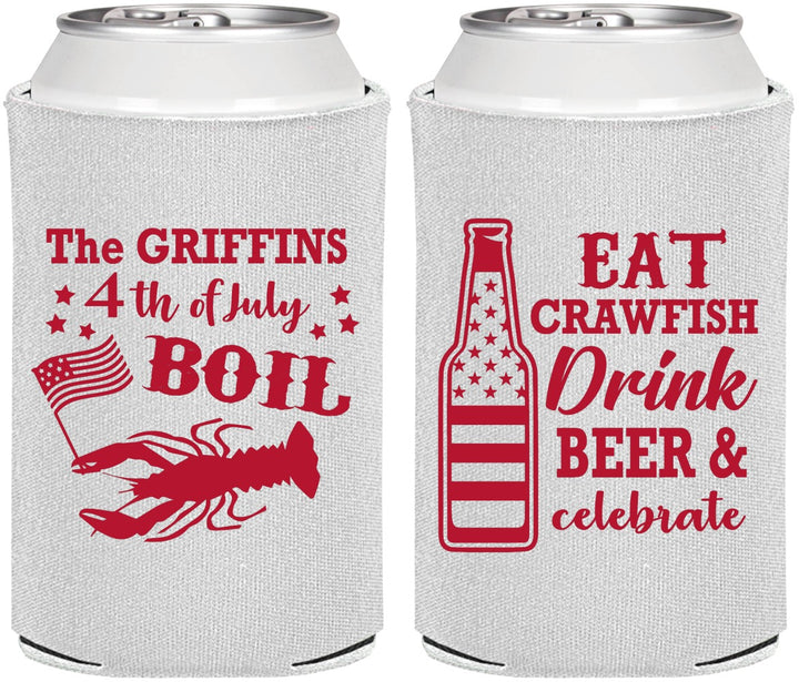 Personalized 4th Of July Can Coolers - Crawfish Boil | 220012
