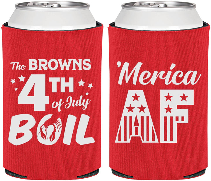 Personalized 4th Of July Can Coolers - Merica Af | 220014