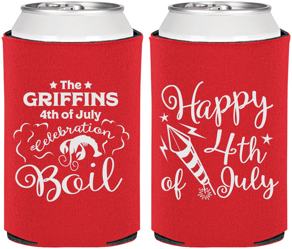 Personalized 4th Of July Can Coolers - Crawfish Boil | 220018