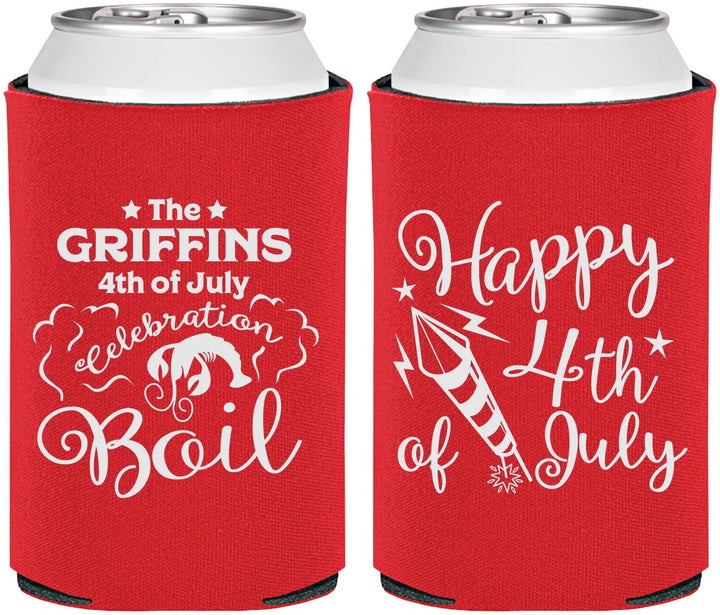 Personalized 4th Of July Can Coolers - Crawfish Boil | 220018