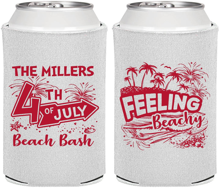 Personalized 4th Of July Can Coolers - Feeling Beachy | 220024