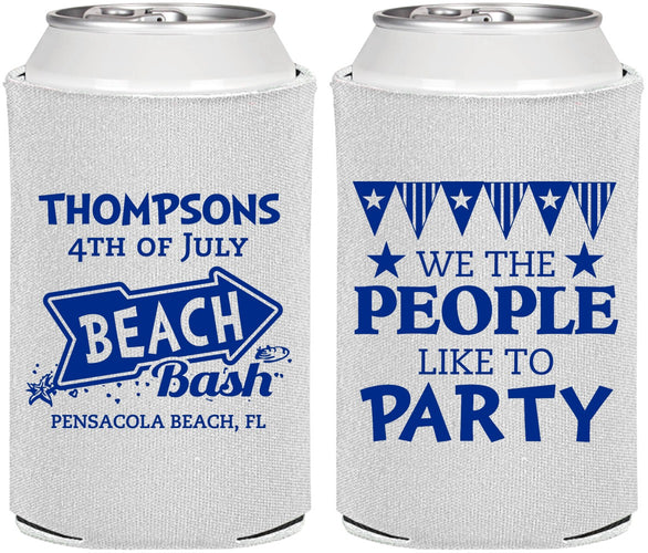 Personalized 4th Of July Can Coolers - We The People | 220025