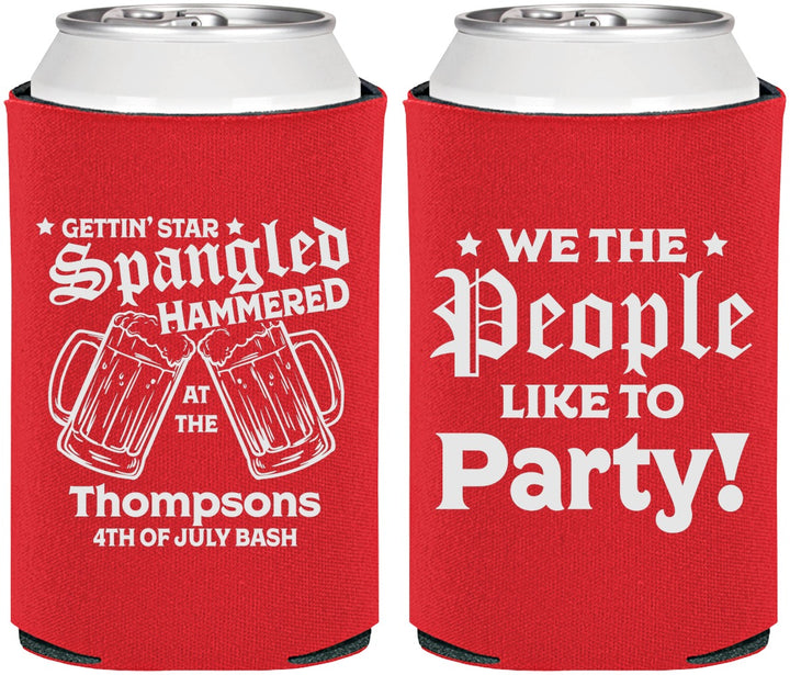 Personalized 4th Of July Can Coolers - We The People | 220030