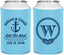 Personalized Wedding Can Coolers - Monogram Nautical | 226