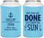 Personalized Wedding Can Coolers - Vows Are Done Nautical | 228