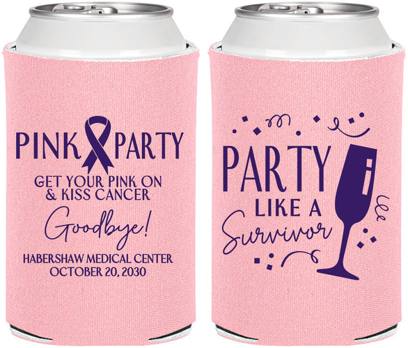 Personalized Awareness Can Coolers - Pink Party | 230000