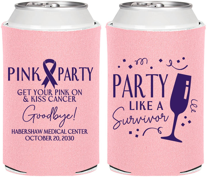Personalized Awareness Can Coolers - Pink Party | 230000