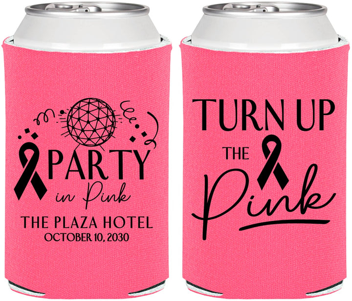 Personalized Awareness Can Coolers - Party In Pink | 230002