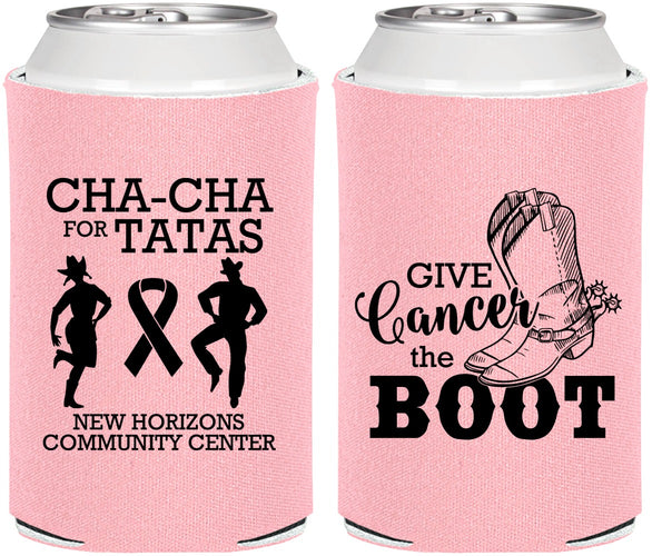 Personalized Awareness Can Coolers - Give Cancer A Boot | 230011