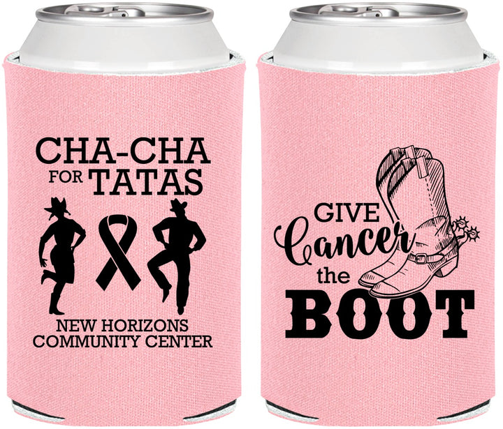 Personalized Awareness Can Coolers - Give Cancer A Boot | 230011