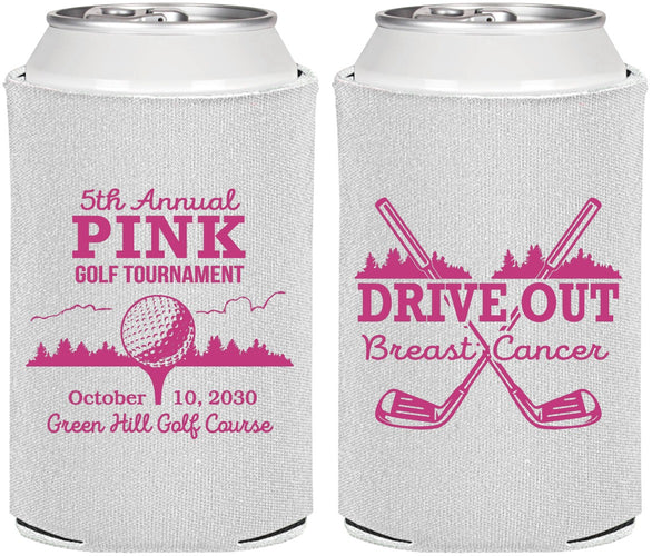 Personalized Awareness Can Coolers - Gold Drive Out | 230017