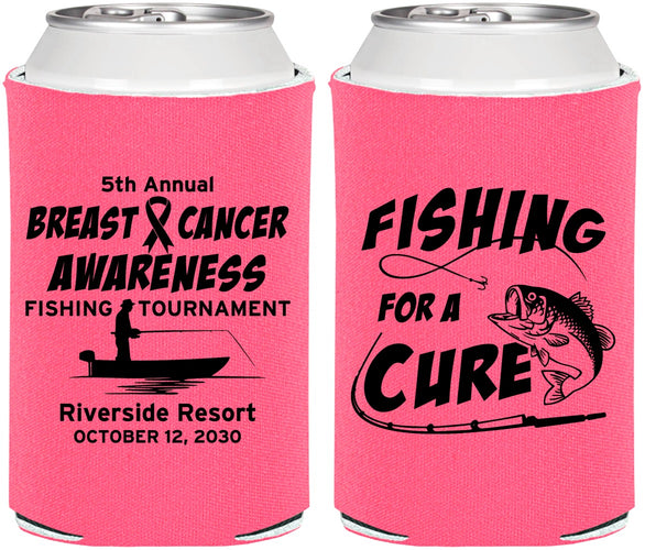 Personalized Awareness Can Coolers - Fishing For A Cure | 230018