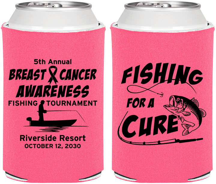 Personalized Awareness Can Coolers - Fishing For A Cure | 230018