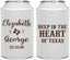 Personalized Wedding Can Coolers - Deep In The Heart Of Texas | 237
