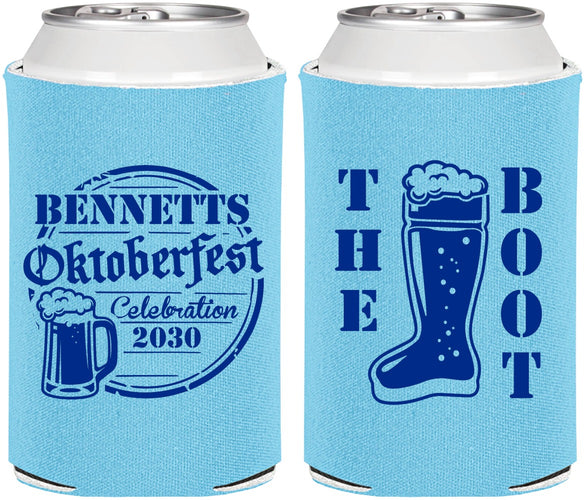 Personalized Oktoberfest Can Coolers - Boot | 240004
