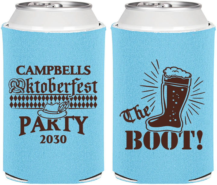 Personalized Oktoberfest Can Coolers - Boot | 240006