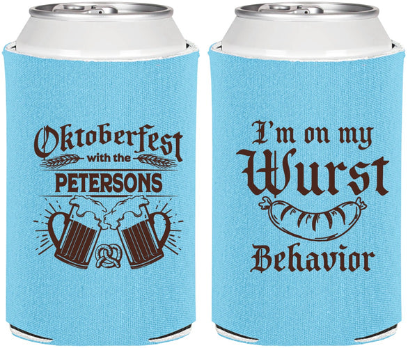 Personalized Oktoberfest Can Coolers - Wurst Behavior | 240010