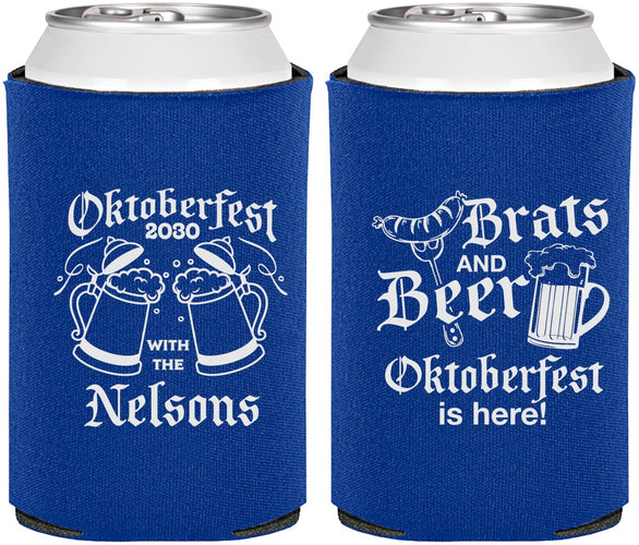 Personalized Oktoberfest Can Coolers - Brats Beer | 240013