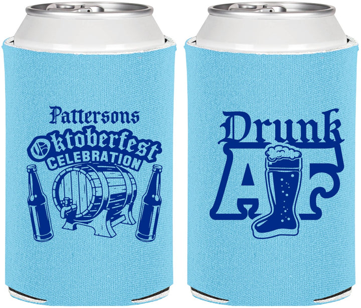 Personalized Oktoberfest Can Coolers - Drunk Af | 240016