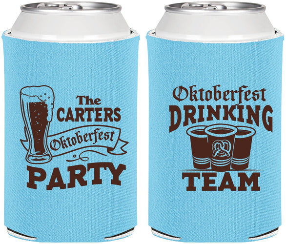 Personalized Oktoberfest Can Coolers - Drinking Team | 240018