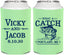 Personalized Wedding Can Coolers - What A Catch Fish | 247