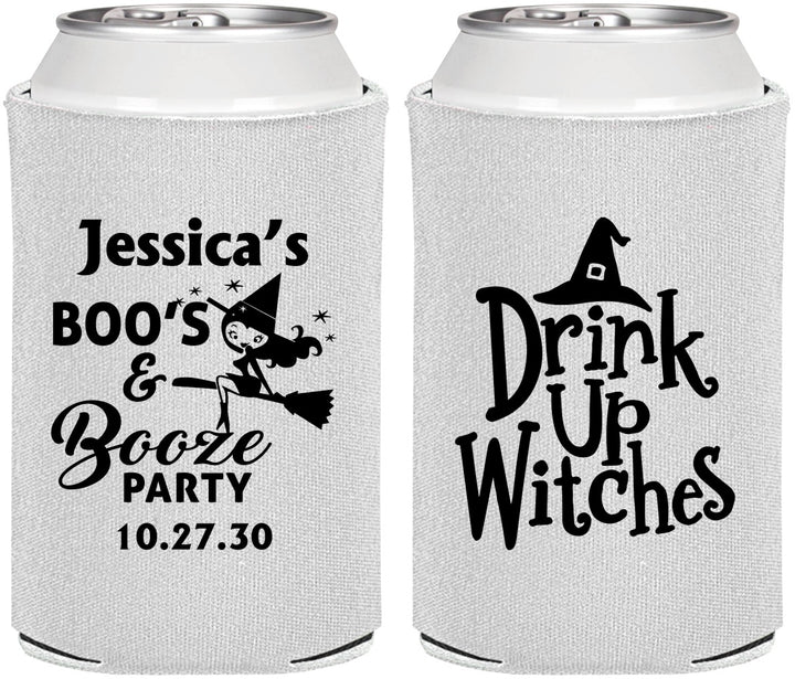 Personalized Halloween Can Coolers - Drink Up Witches | 250001
