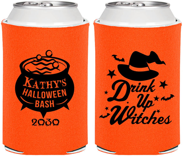 Personalized Halloween Can Coolers - Drink Up Witches | 250004