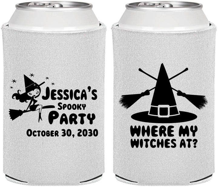 Personalized Halloween Can Coolers - Witches | 250005