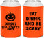 Personalized Halloween Can Coolers - Scary Pumpkin | 250008