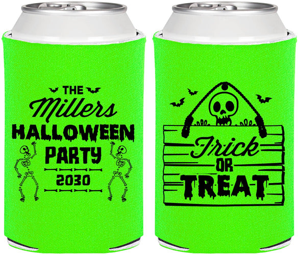 Personalized Halloween Can Coolers - Trick Or Treat | 250010