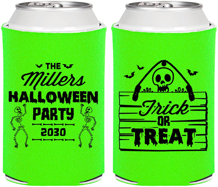 Personalized Halloween Can Coolers - Trick Or Treat | 250010
