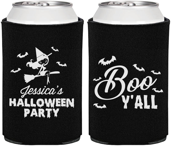 Personalized Halloween Can Coolers - Witch Boo | 250015