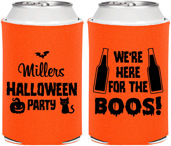 Personalized Halloween Can Coolers - Boo | 250016