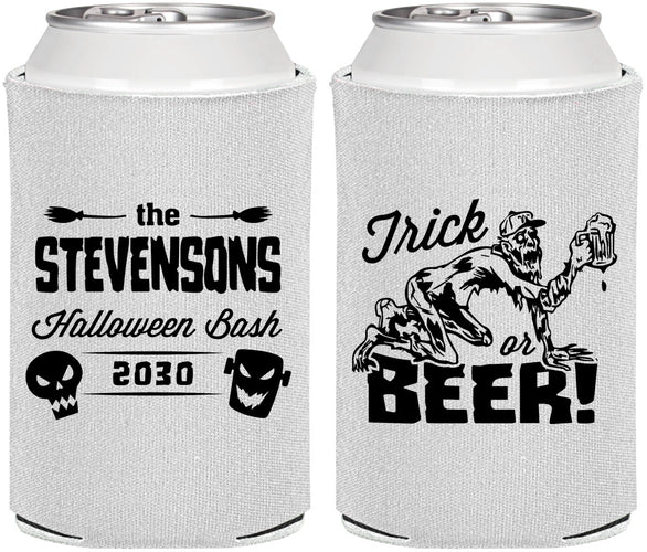 Personalized Halloween Can Coolers - Trick Or Beer | 250021