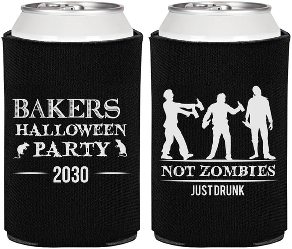Personalized Halloween Can Coolers - Zombies | 250023
