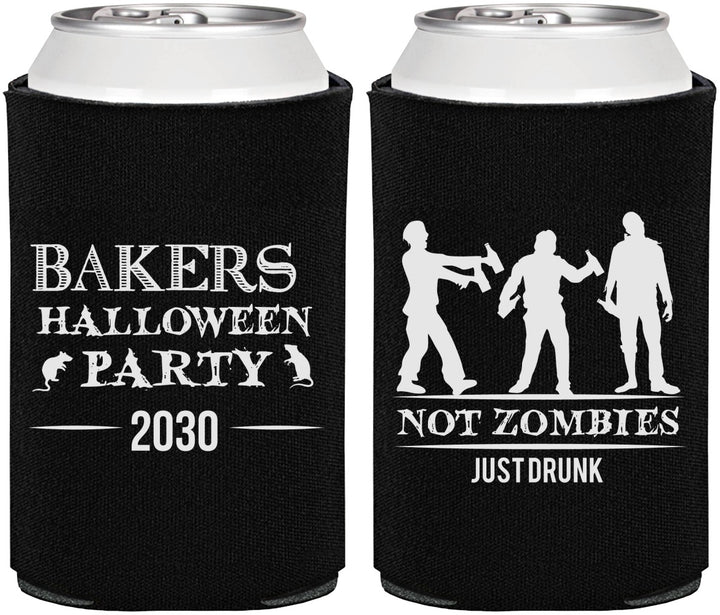 Personalized Halloween Can Coolers - Zombies | 250023