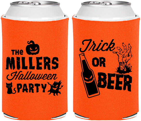 Personalized Halloween Can Coolers - Trick Or Beer | 250032